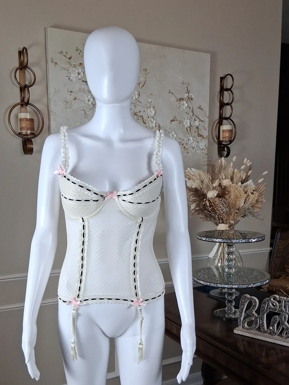 Victoria's Secret Sexy Little Things Garter Bustier Corset Top Sexy Lingerie 36C